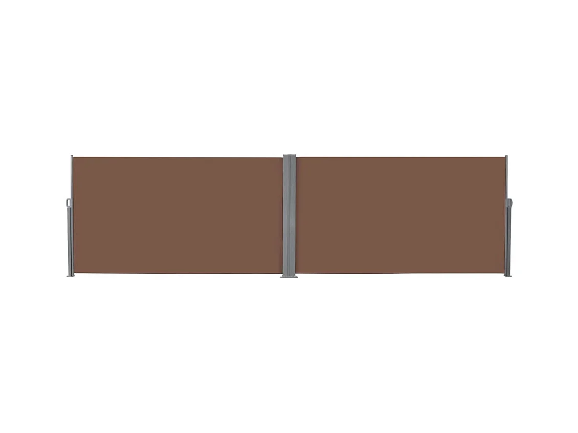 Auvent latéral rétractable 160x600 Marron