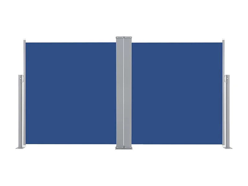 Auvent latéral rétractable Bleu 160x600