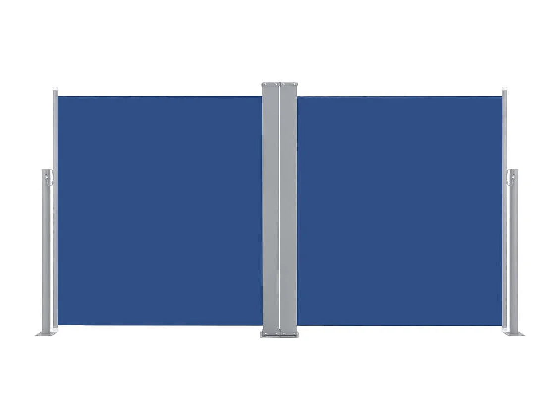 Auvent latéral rétractable Bleu 160x600