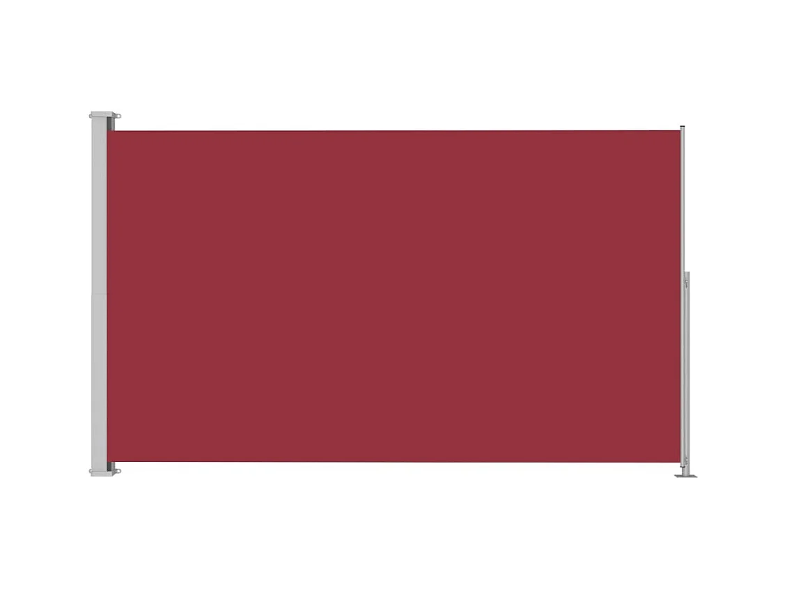 Auvent latéral rétractable de patio 180x300 Rouge 2