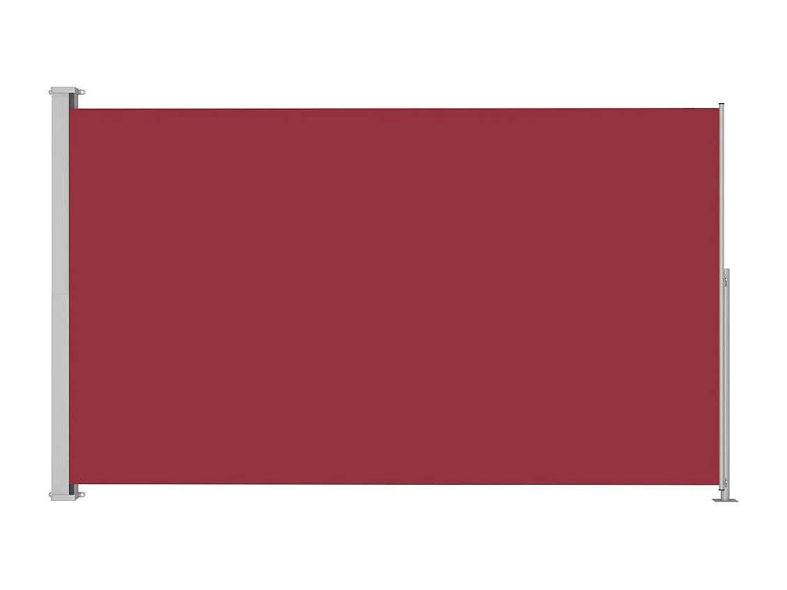 Auvent latéral rétractable de patio 180x300 Rouge 2