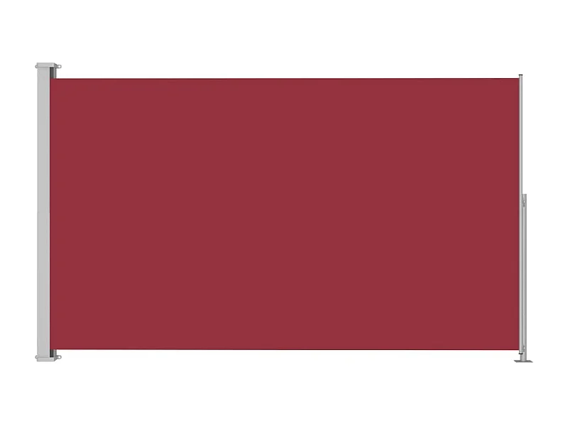 Auvent latéral rétractable de patio 180x300 Rouge 2