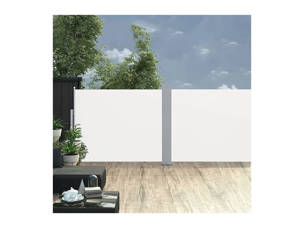 Auvent latéral rétractable Crème 140x1000