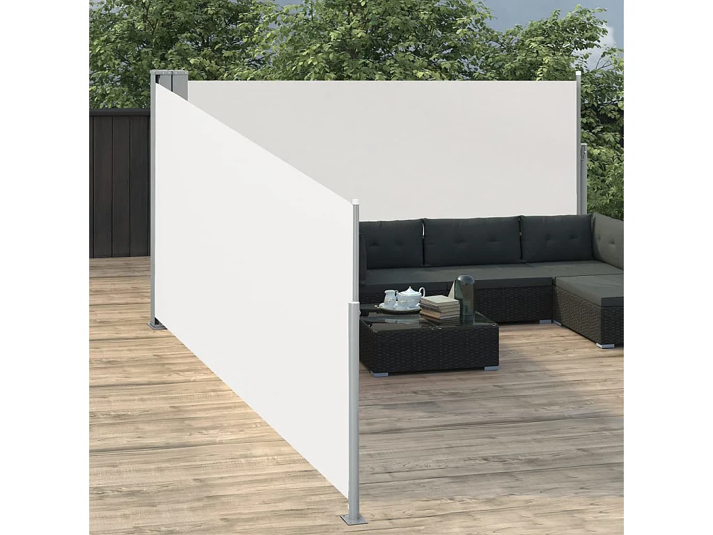 Auvent latéral rétractable Crème 140x1000