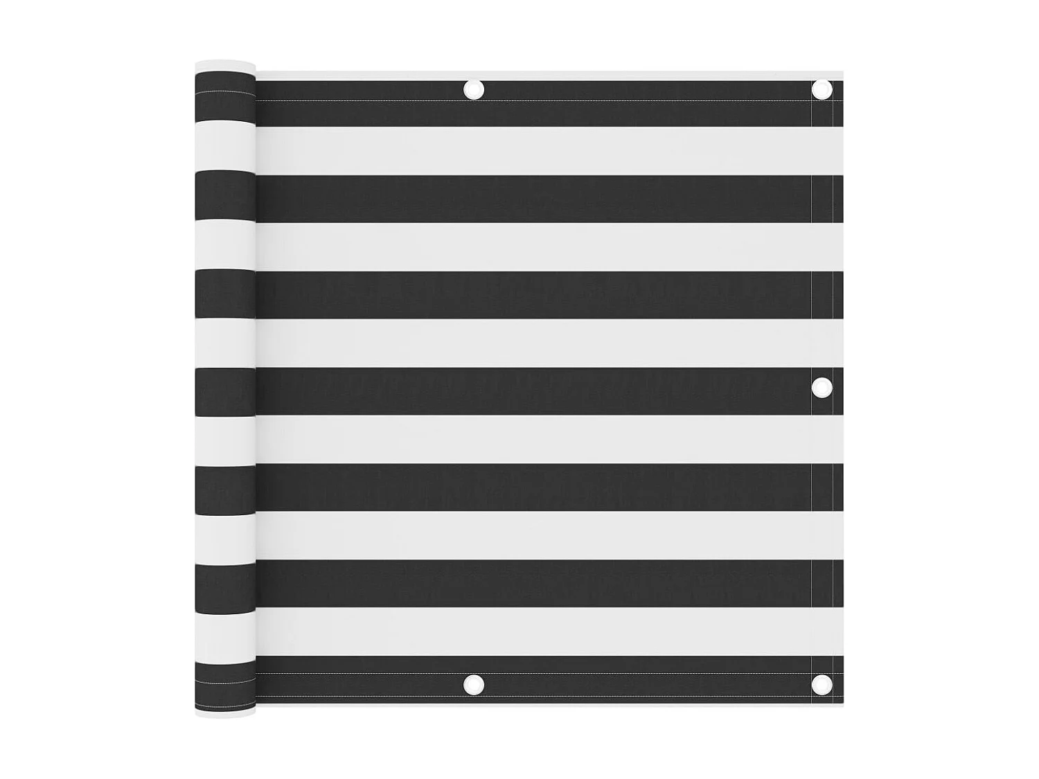 Écran de balcon Anthracite et blanc 90x400 Tissu Oxford