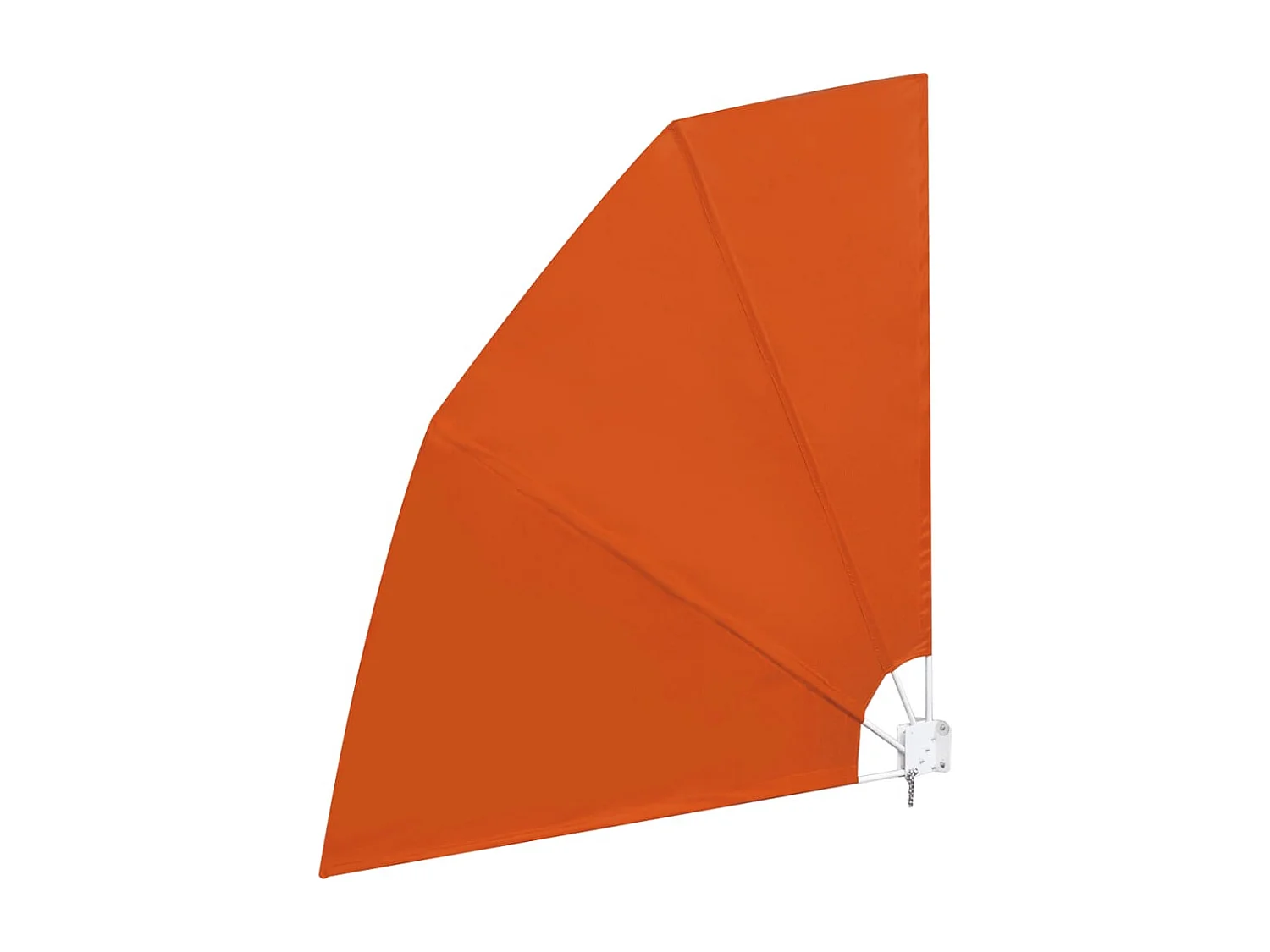 Auvent latéral pliable de balcon Terre cuite 210x210