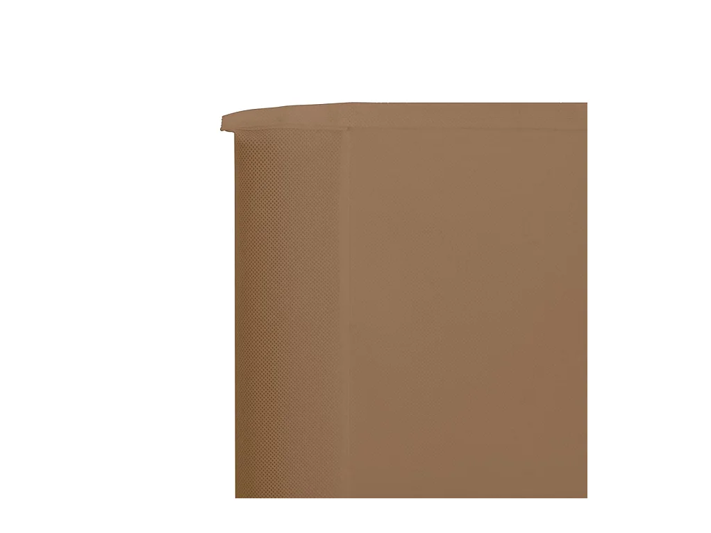 Paravent 3 panneaux Tissu 400x160 Taupe