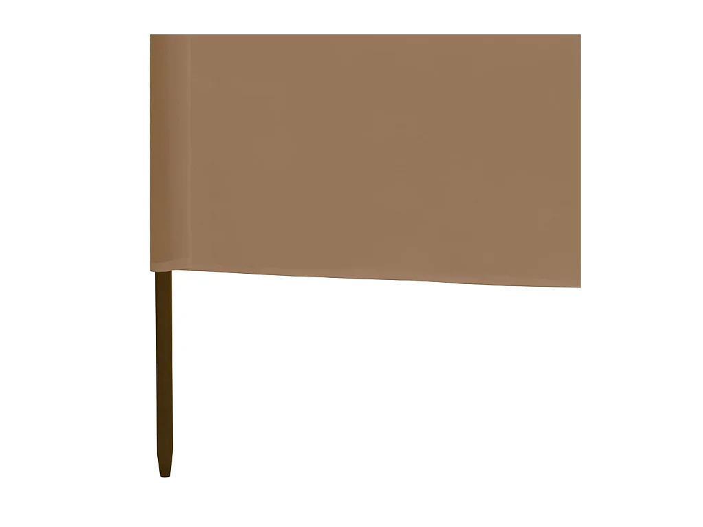 Paravent 3 panneaux Tissu 400x160 Taupe