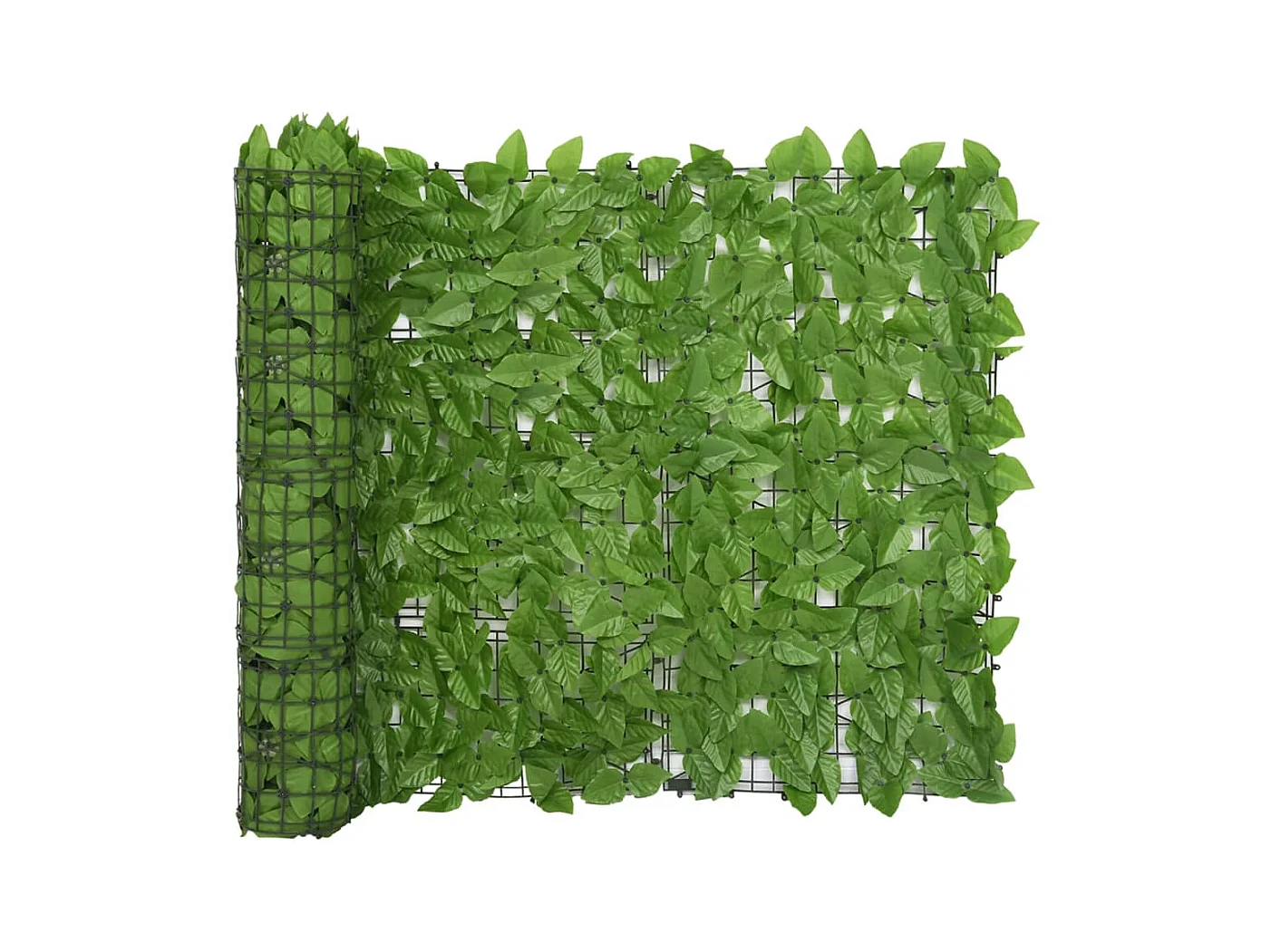 Écran de balcon avec feuilles vert 300x100