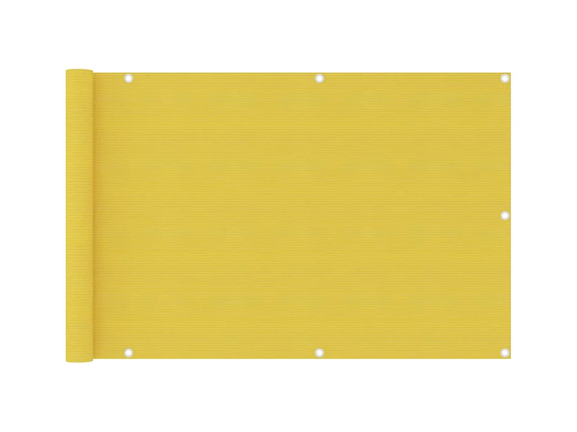 Écran de balcon Jaune 90x400 PEHD