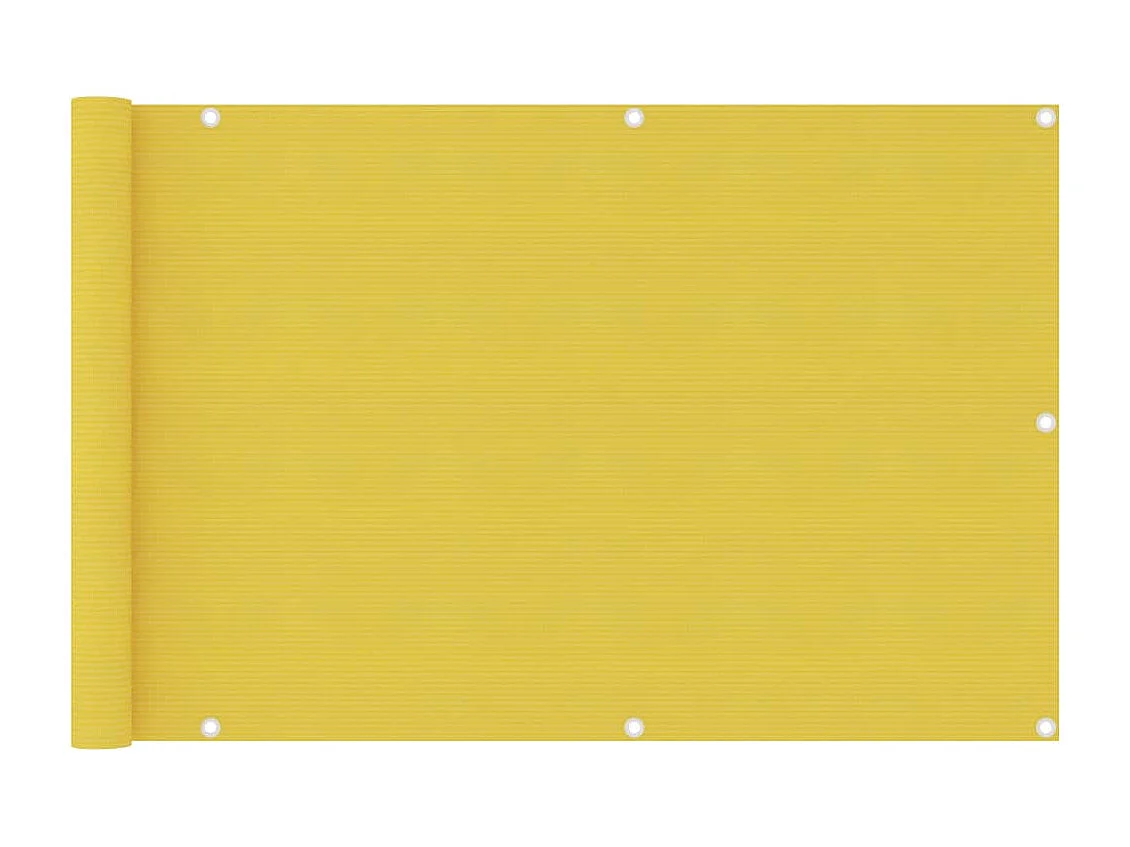 Écran de balcon Jaune 90x400 PEHD