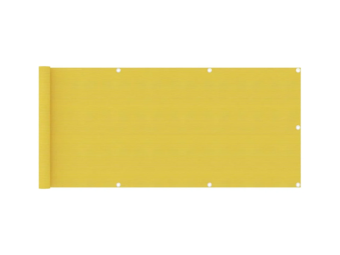 Écran de balcon Jaune 75x400 PEHD