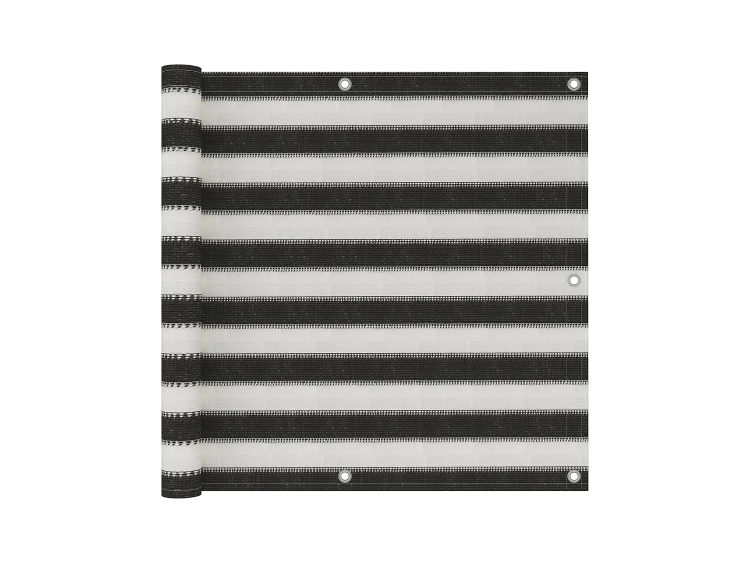 Écran de balcon PEHD 90x500 Anthracite et blanc