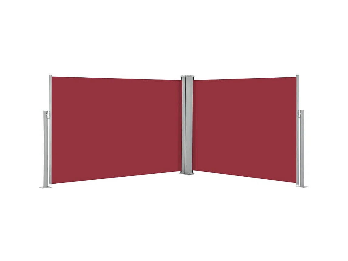 Auvent latéral rétractable Rouge 100x1000