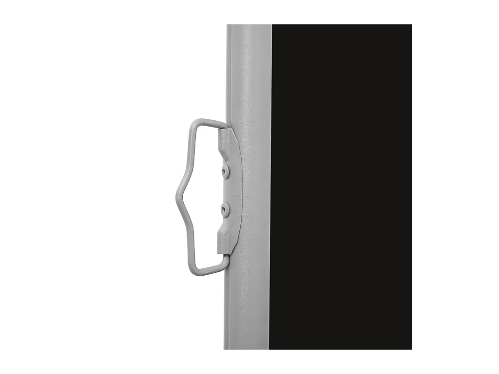 Auvent latéral rétractable de patio 600x160 Noir