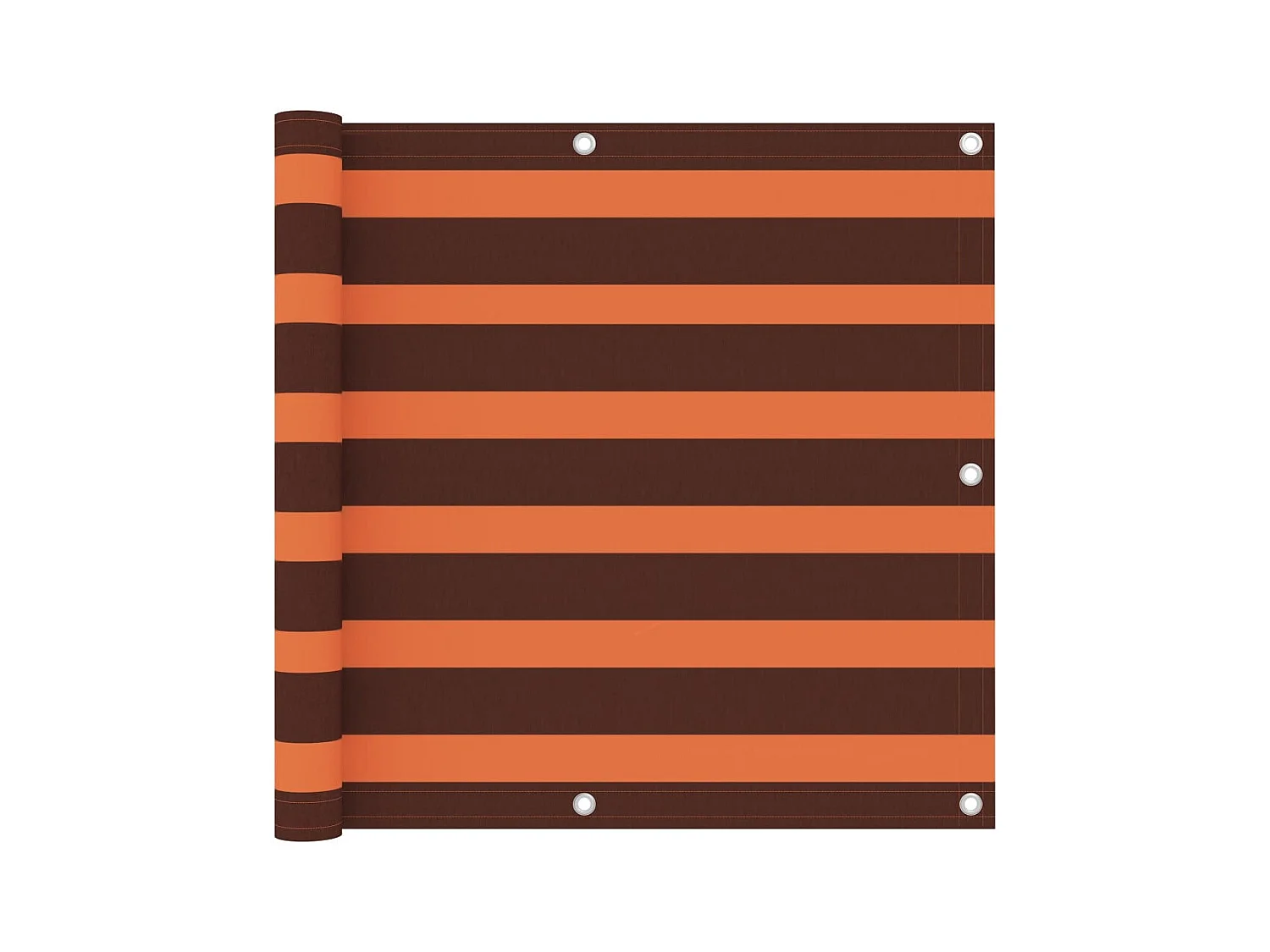 Écran de balcon Orange et marron 90x300 Tissu Oxford