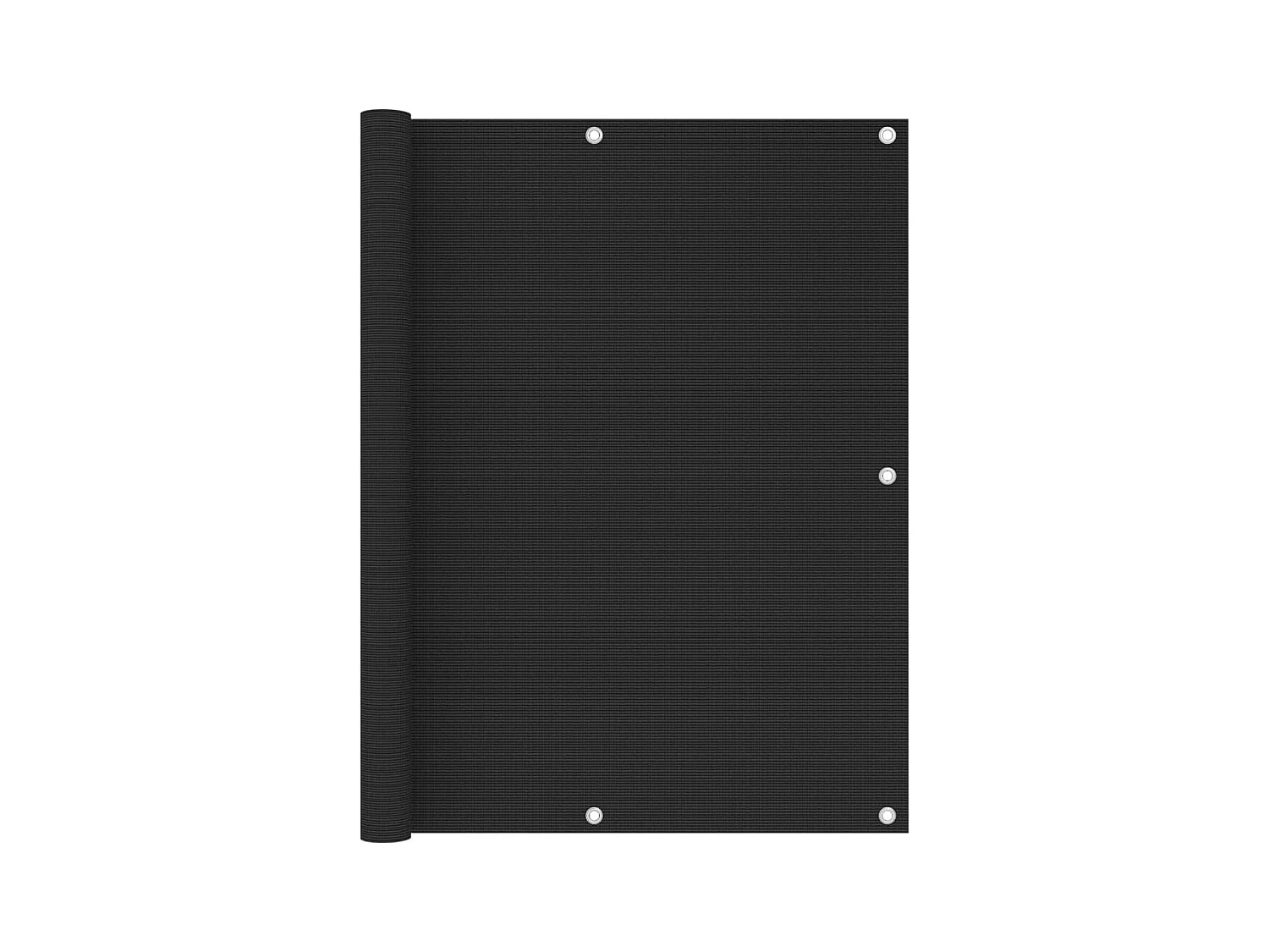 Écran de balcon Noir 120x400 PEHD