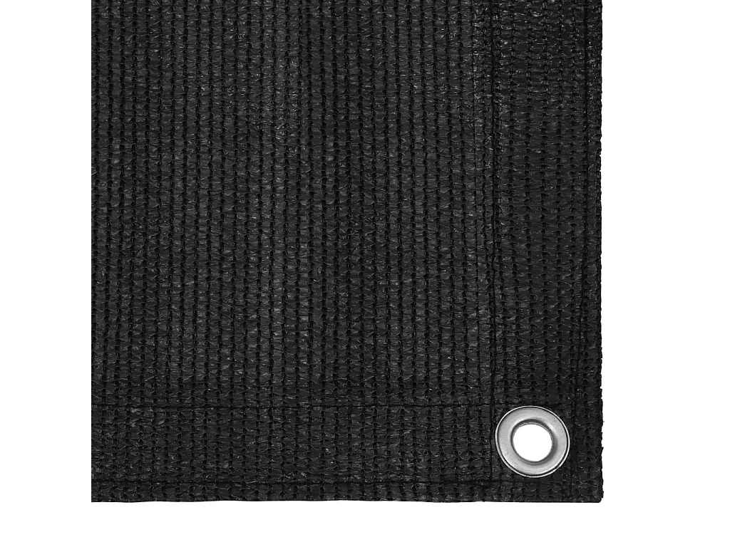 Écran de balcon Noir 120x400 PEHD