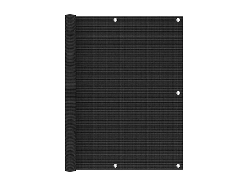 Écran de balcon Noir 120x400 PEHD