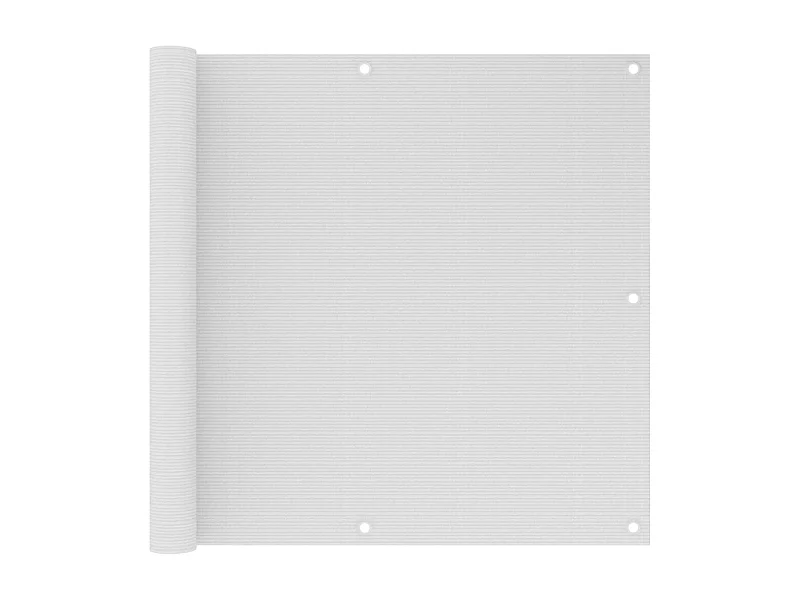 Écran de balcon Blanc 90x500 PEHD