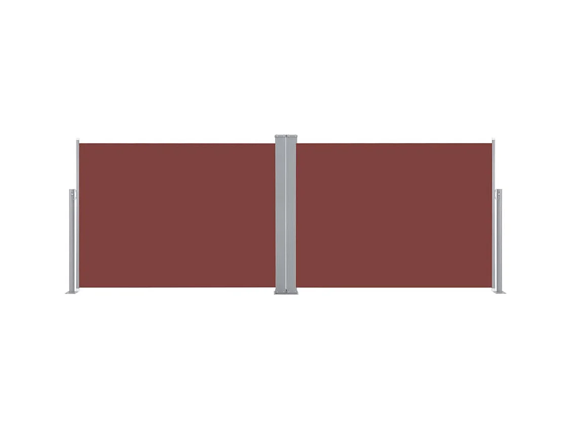 Auvent latéral rétractable Marron 120x1000