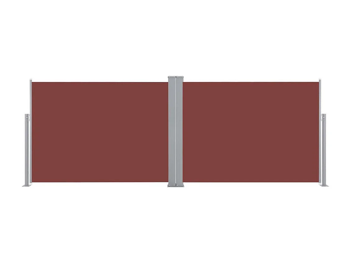 Auvent latéral rétractable Marron 120x1000