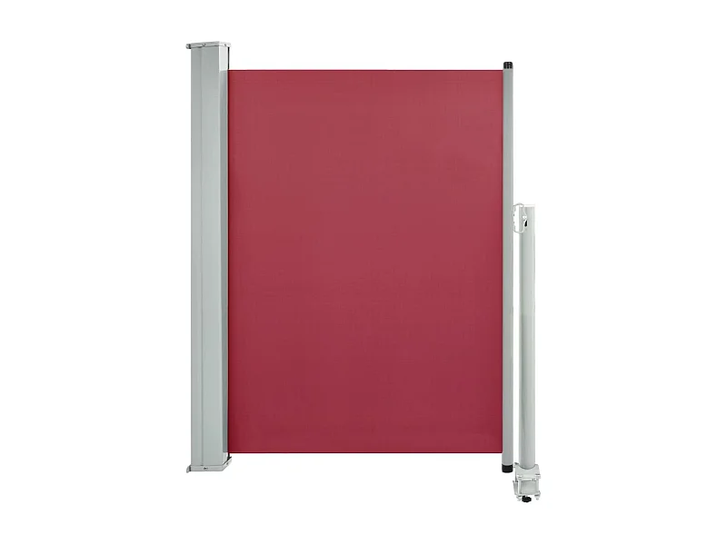Auvent latéral rétractable de patio 100x300 Rouge 2