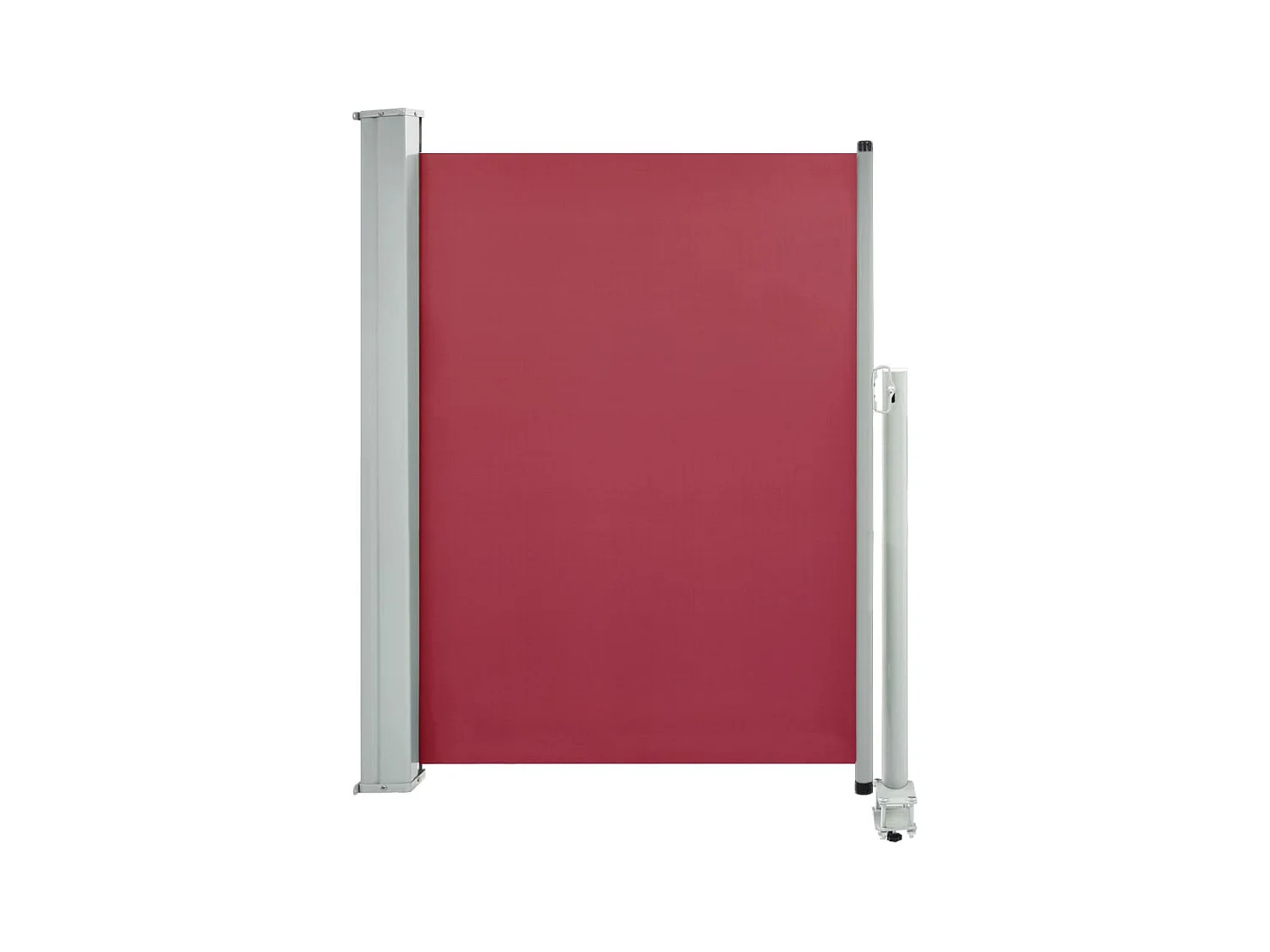 Auvent latéral rétractable de patio 100x300 Rouge 2