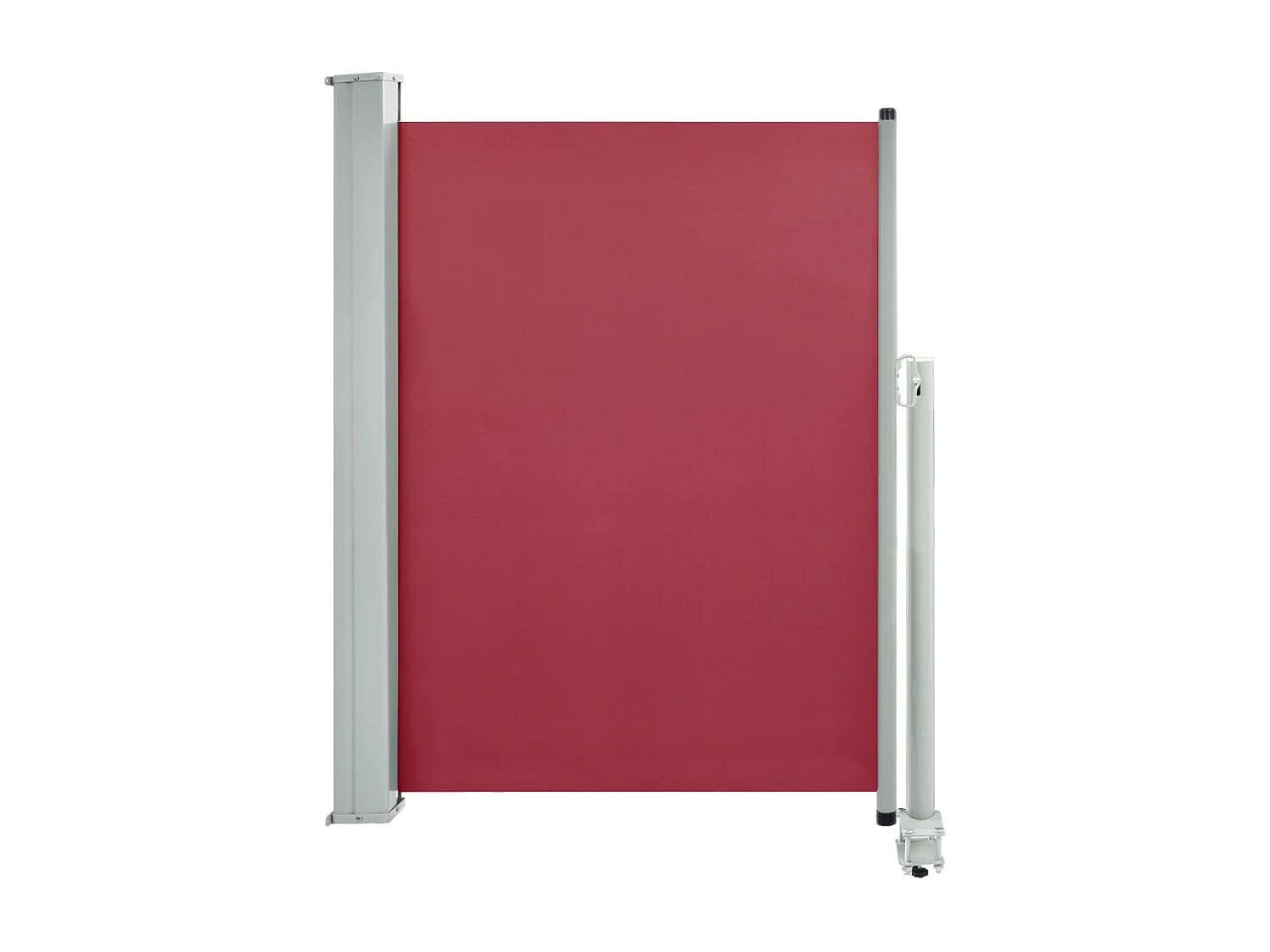 Auvent latéral rétractable de patio 100x300 Rouge 2