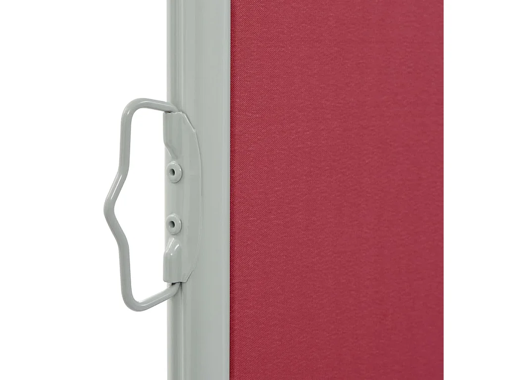 Auvent latéral rétractable de patio 100x300 Rouge 2
