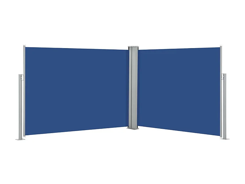 Auvent latéral rétractable Bleu 140x1000