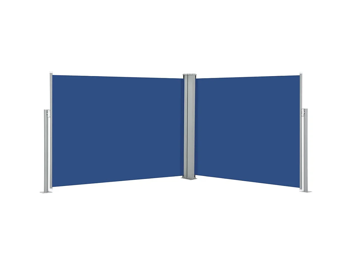 Auvent latéral rétractable Bleu 140x1000