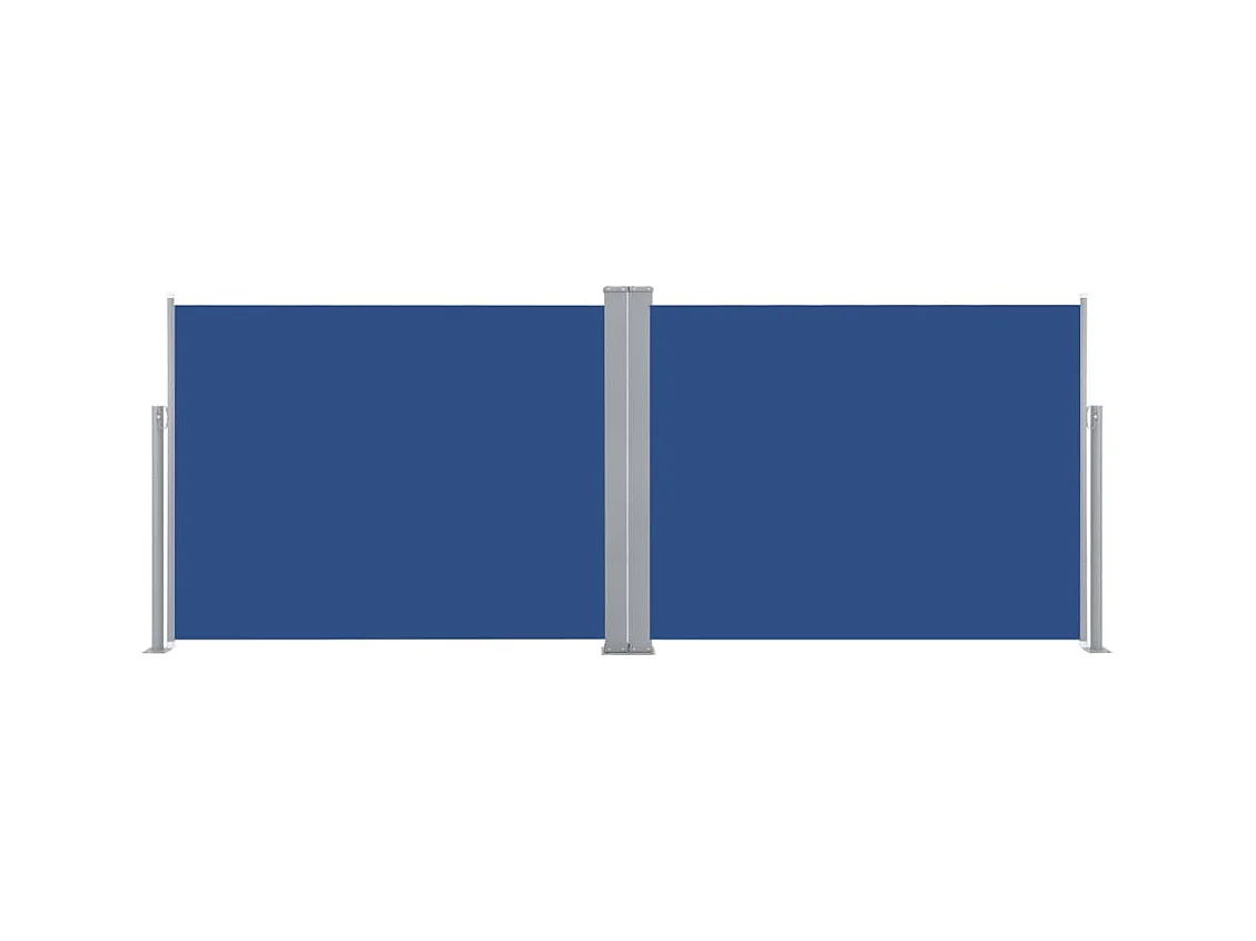 Auvent latéral rétractable Bleu 140x1000