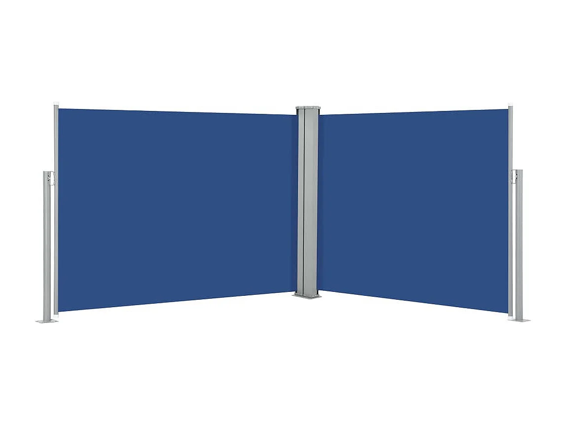 Auvent latéral rétractable Bleu 140x1000