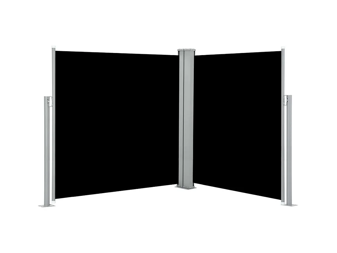 Auvent latéral rétractable Noir 140x600