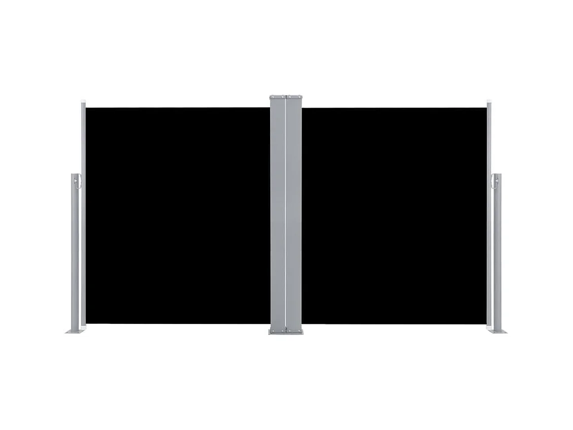 Auvent latéral rétractable Noir 140x600