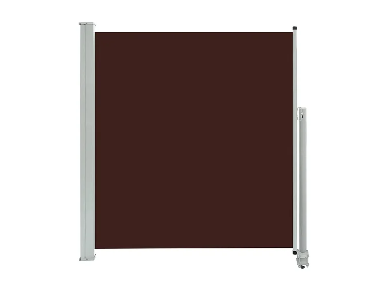 Auvent latéral rétractable de patio 140x300 Marron