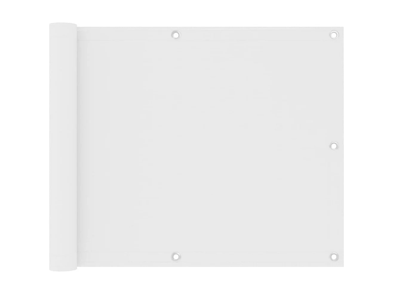 Écran de balcon Blanc 75x500 Tissu Oxford