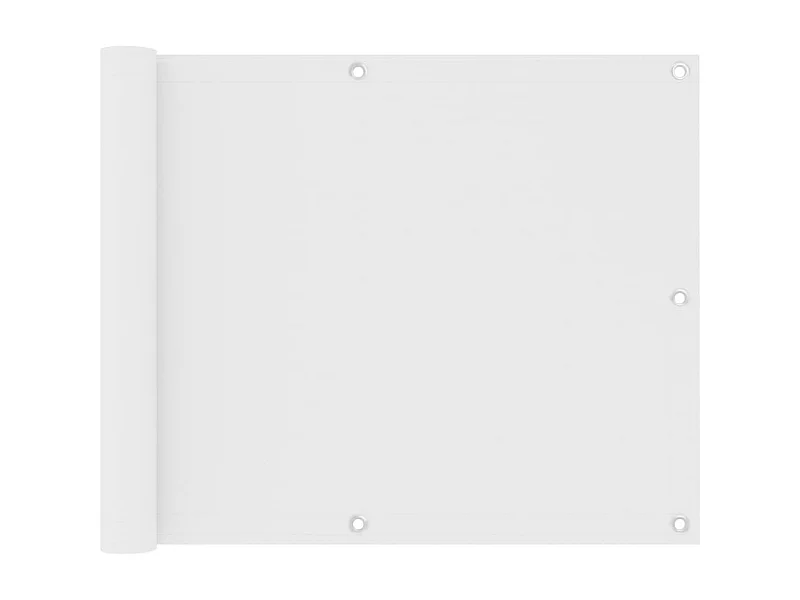 Écran de balcon Blanc 75x500 Tissu Oxford