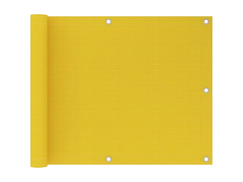 Écran de balcon Jaune 75x600 PEHD
