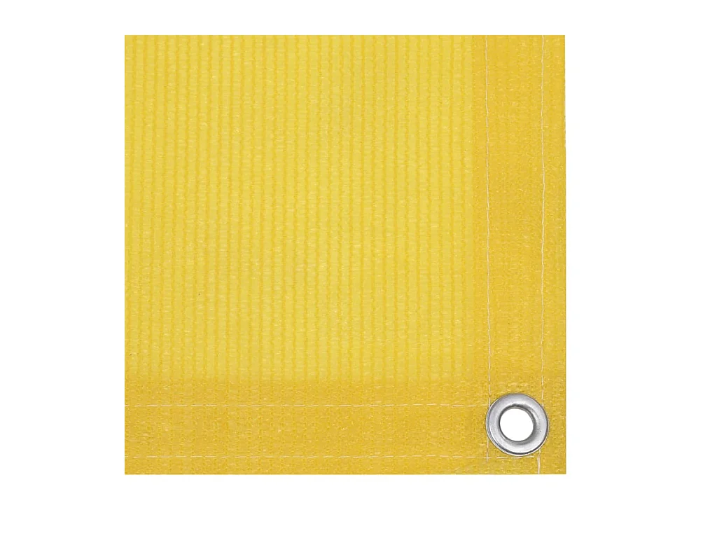 Écran de balcon Jaune 75x600 PEHD
