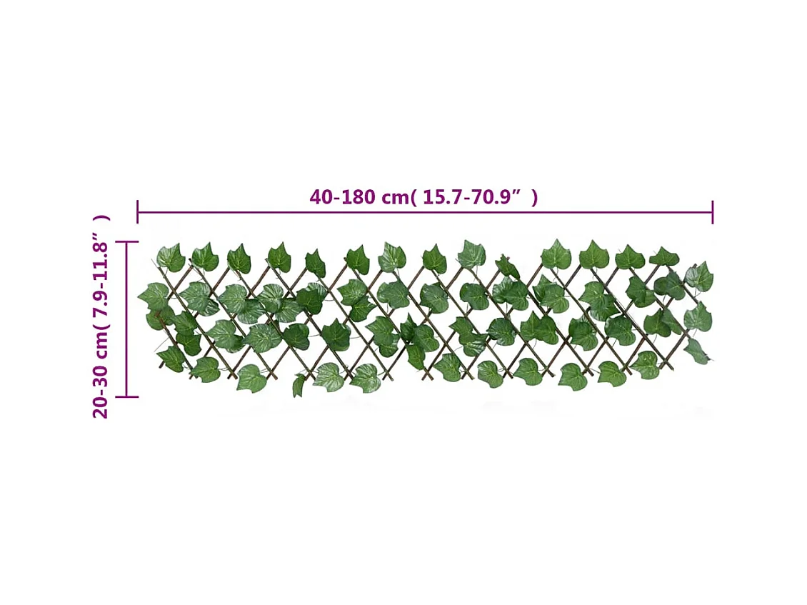 Treillis de feuille de vigne artificiel extensible 5 pcs