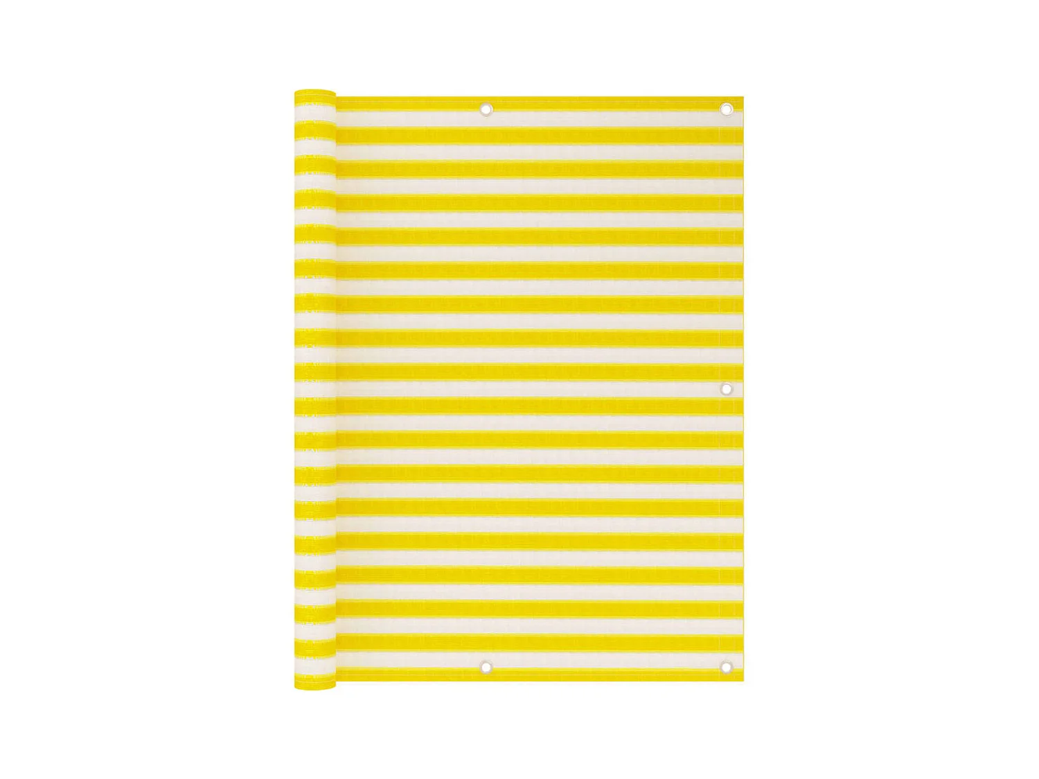 Écran de balcon Jaune et blanc 120x500 PEHD