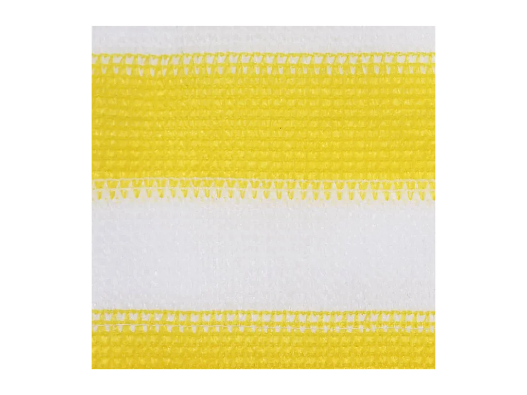 Écran de balcon Jaune et blanc 120x500 PEHD