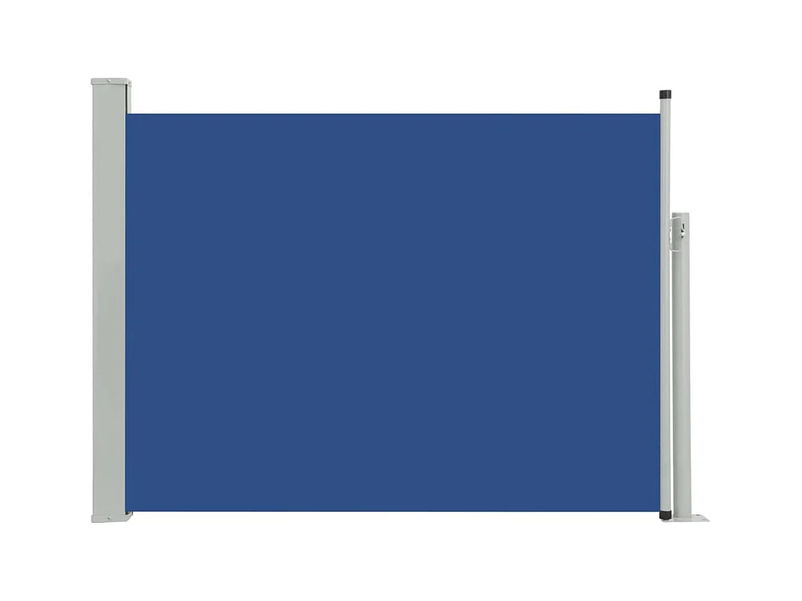 Auvent latéral rétractable de patio 100x500 Bleu