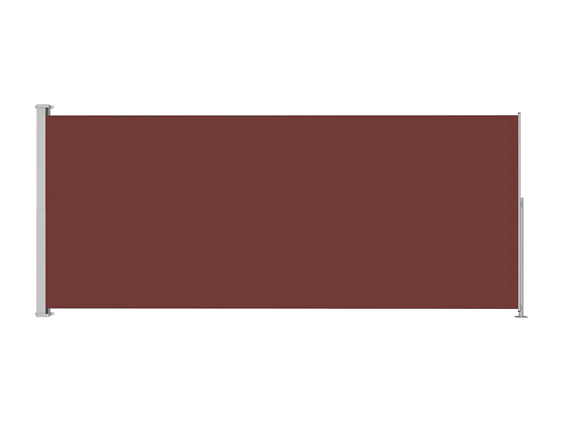 Auvent latéral rétractable de patio 180x500 Marron 2