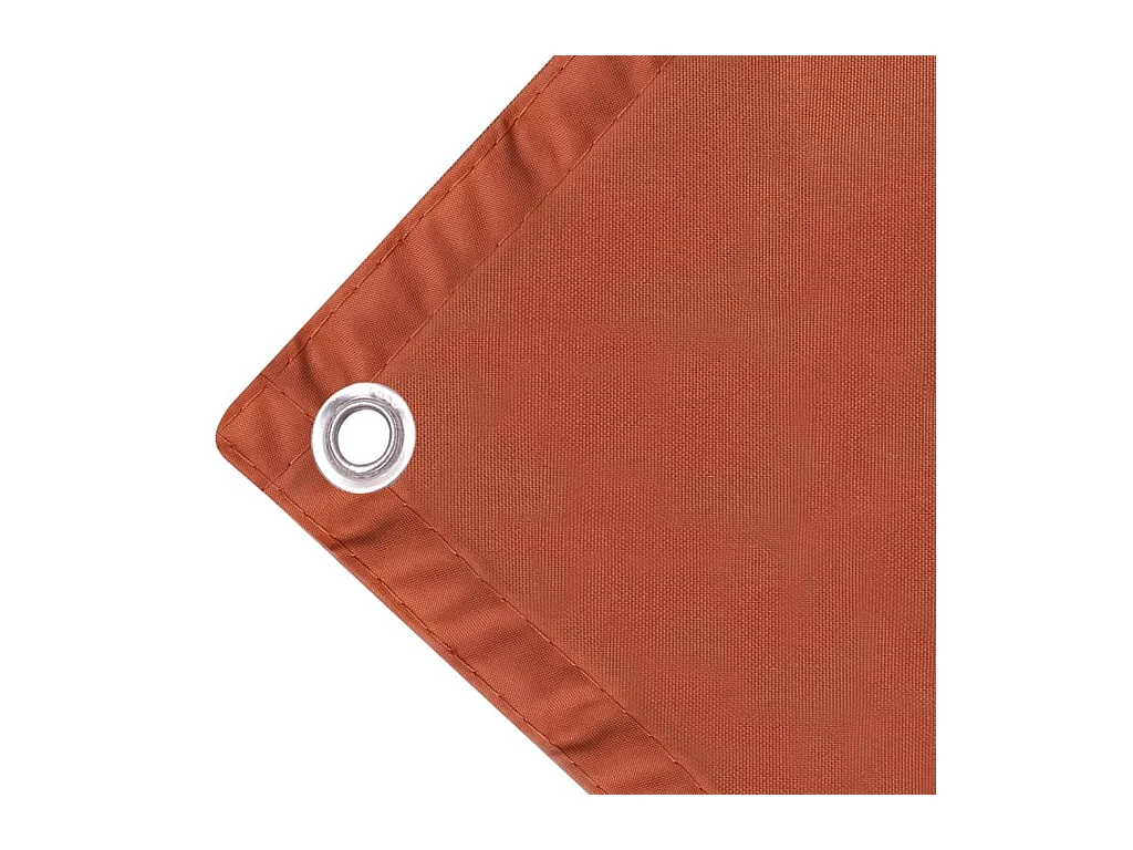 Écran de balcon en tissu Oxford 90x400 Ocre marron