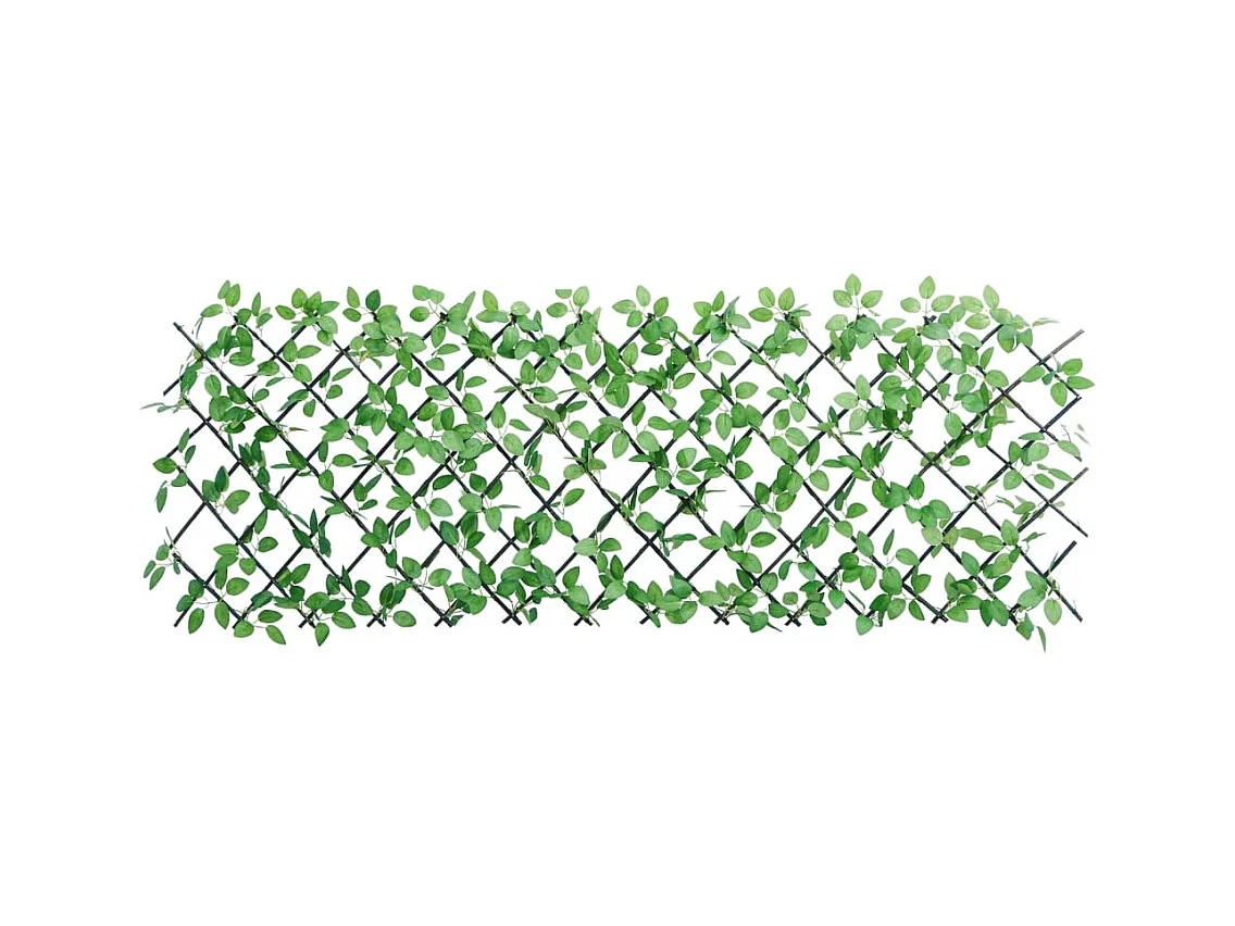 Treillis de lierre artificiel extensible 5 pcs vert 180x65