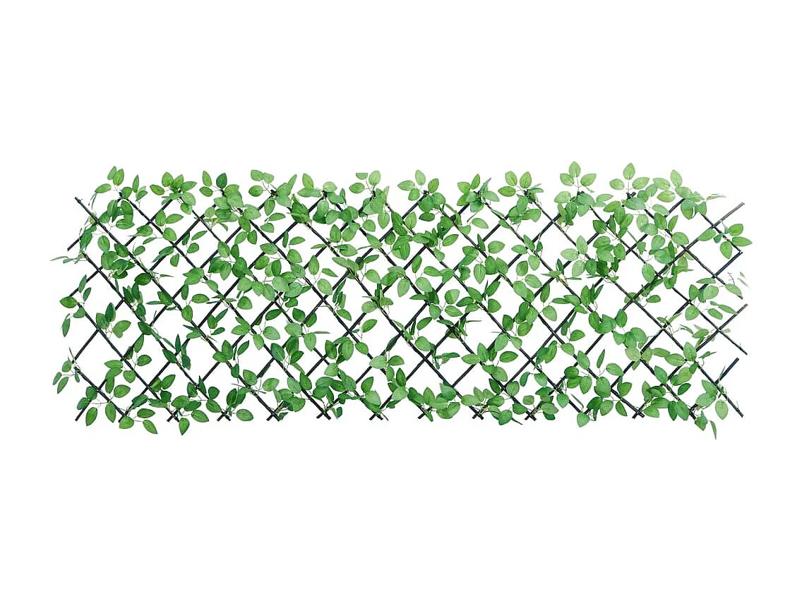 Treillis de lierre artificiel extensible 5 pcs vert 180x65