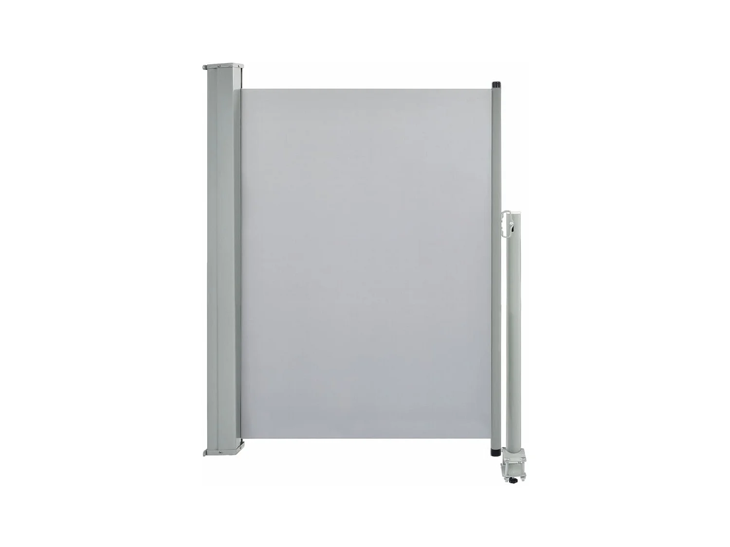 Auvent latéral rétractable de patio 100x300 Gris